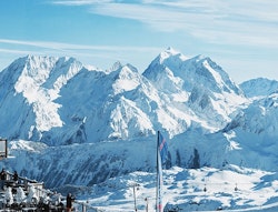 View of Grande Casse, the highest peak in the Vanoise region